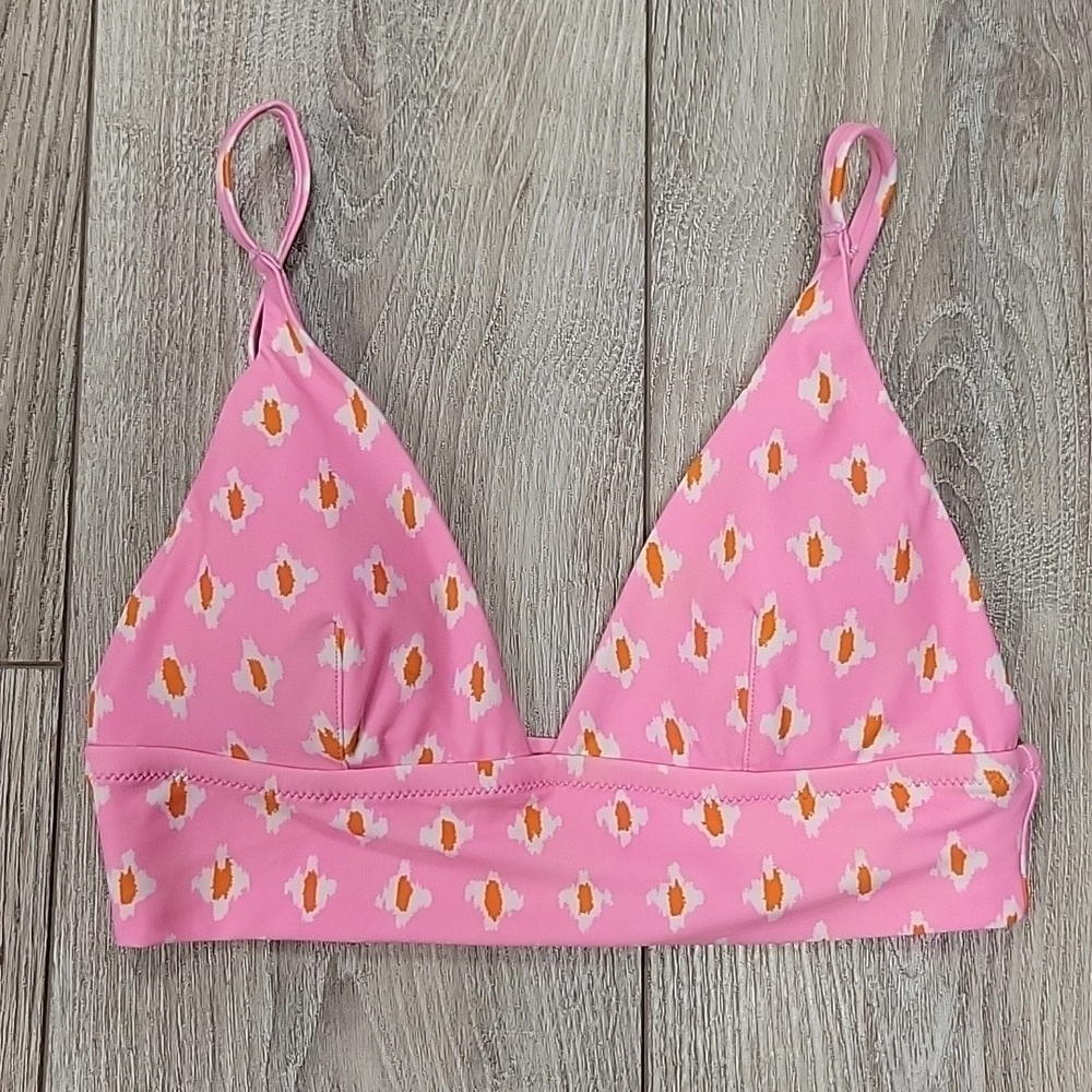 Aerie Size XSmall Pink Printed Bikini Top